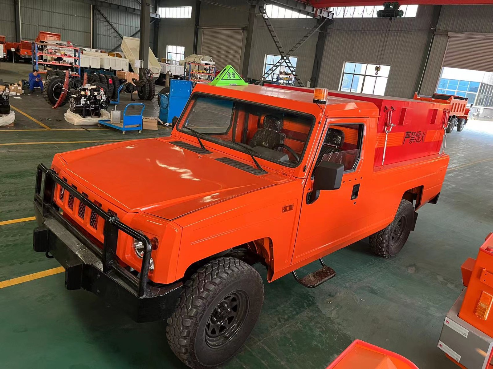 山东蒂辉机械设备有限公司矿用柴油机运输车现场检验